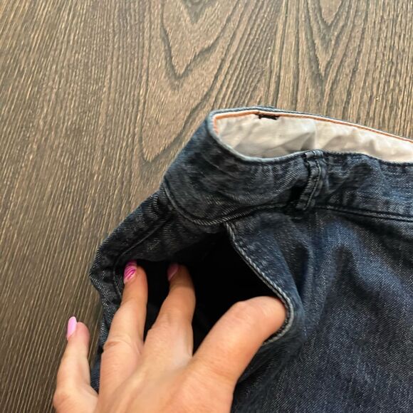 Dockers Black Bermuda Denim Shorts Size 12 - Picture 2 of 7